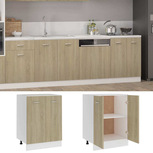 801191 vidaXL Bottom Cabinet "Lyon" Sonoma Oak 60x46x81,5 cm Engineered Wood