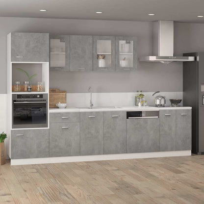 801192 vidaXL Bottom Cabinet "Lyon" Concrete Grey 60x46x81,5 cm Engineered Wood