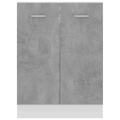 801192 vidaXL Bottom Cabinet "Lyon" Concrete Grey 60x46x81,5 cm Engineered Wood