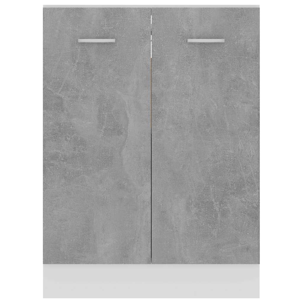 Bottom Cabinet Lyon Concrete Grey 60x46x81.5 cm Engineered Wood