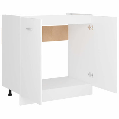 801196 vidaXL Sink Bottom Cabinet "Lyon" White 80x46x81,5 cm Engineered Wood
