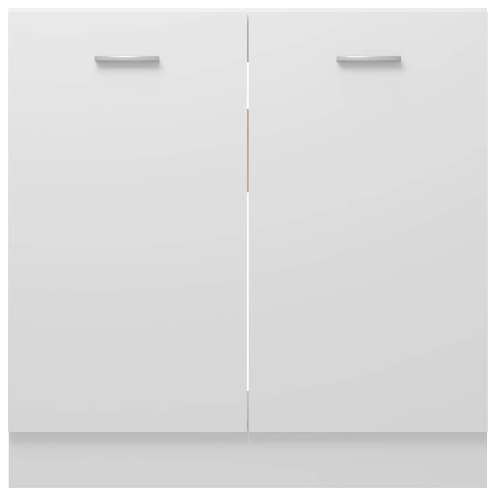 Sink Bottom Cabinet Lyon White 80x46x81.5 cm Engineered Wood