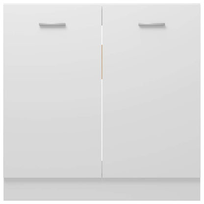 Sink Bottom Cabinet Lyon White 80x46x81.5 cm Engineered Wood