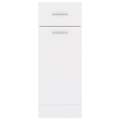 Drawer Bottom Cabinet Lyon White 30x46x81.5 cm Engineered Wood