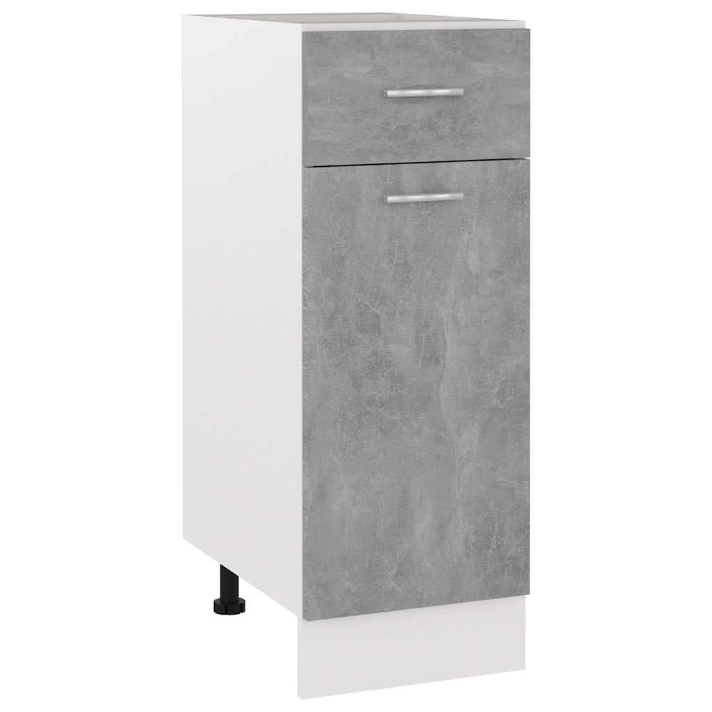 Drawer Bottom Cabinet "Lyon" Concrete Grey 30x46x81.5 cm