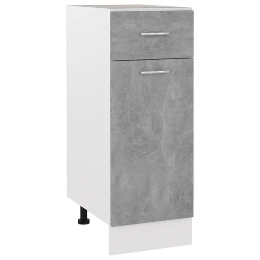 Drawer Bottom Cabinet "Lyon" Concrete Grey 30x46x81.5 cm