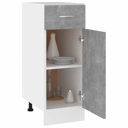 Drawer Bottom Cabinet "Lyon" Concrete Grey 30x46x81.5 cm