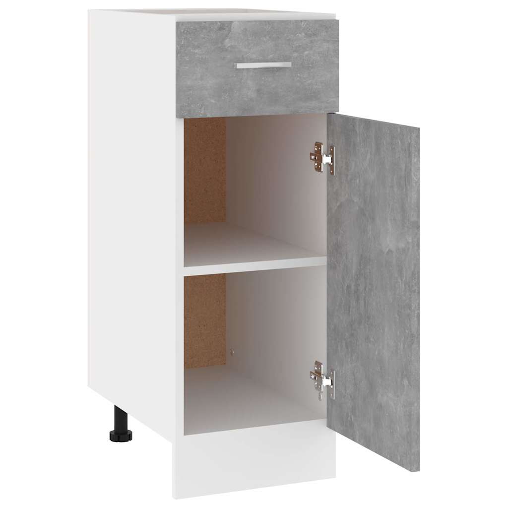 Drawer Bottom Cabinet "Lyon" Concrete Grey 30x46x81.5 cm