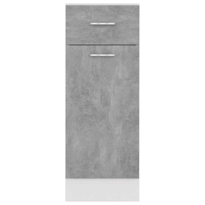 Drawer Bottom Cabinet "Lyon" Concrete Grey 30x46x81.5 cm