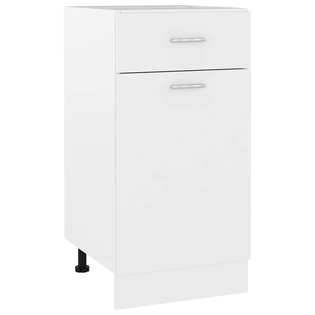 Drawer Bottom Cabinet Lyon White 40x46x81.5 cm Engineered Wood