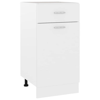 Drawer Bottom Cabinet Lyon White 40x46x81.5 cm Engineered Wood