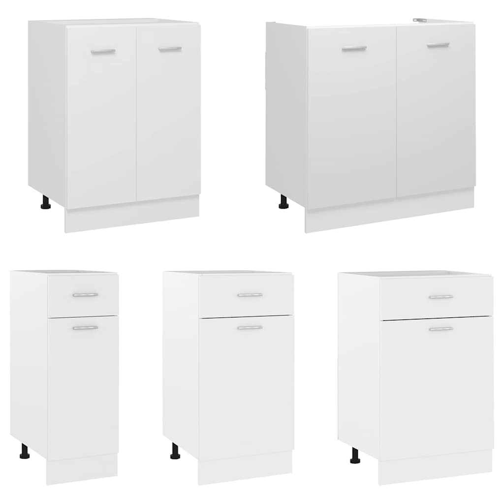 Drawer Bottom Cabinet Lyon White 40x46x81.5 cm Engineered Wood