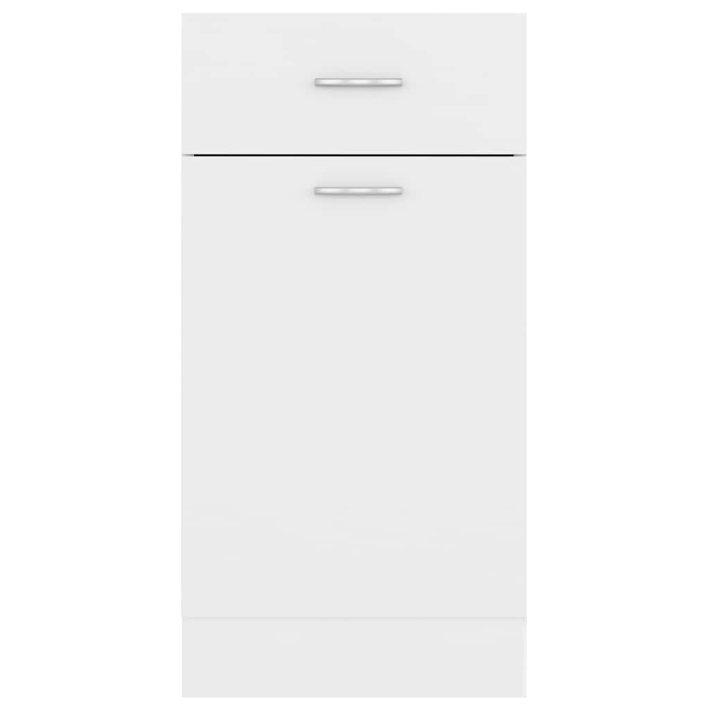 Drawer Bottom Cabinet Lyon White 40x46x81.5 cm Engineered Wood