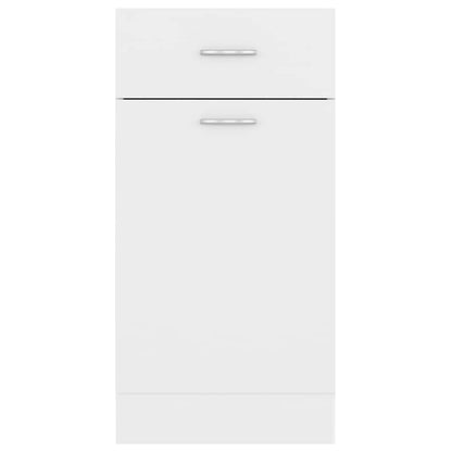 Drawer Bottom Cabinet Lyon White 40x46x81.5 cm Engineered Wood