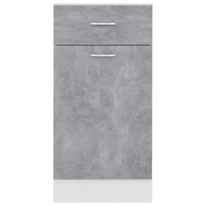 Drawer Bottom Cabinet Concrete Grey 40x46x81.5 cm Engineered Wood