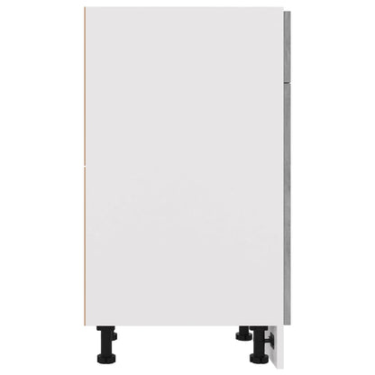 Drawer Bottom Cabinet Concrete Grey 40x46x81.5 cm Engineered Wood