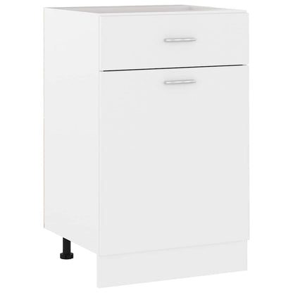 801220 vidaXL Drawer Bottom Cabinet "Lyon" White 50x46x81,5 cm Engineered Wood