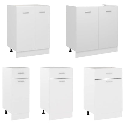 801220 vidaXL Drawer Bottom Cabinet "Lyon" White 50x46x81,5 cm Engineered Wood