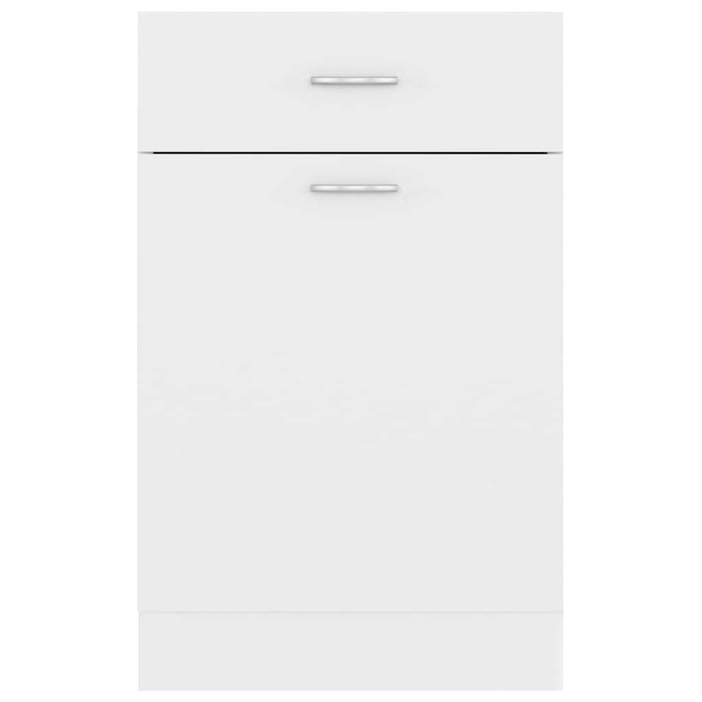 801220 vidaXL Drawer Bottom Cabinet "Lyon" White 50x46x81,5 cm Engineered Wood