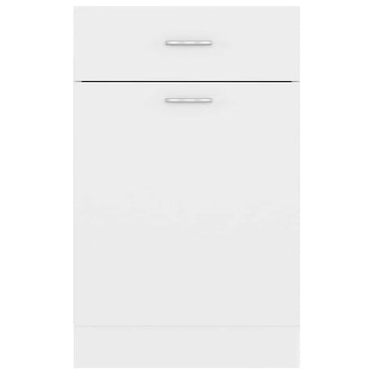 801220 vidaXL Drawer Bottom Cabinet "Lyon" White 50x46x81,5 cm Engineered Wood