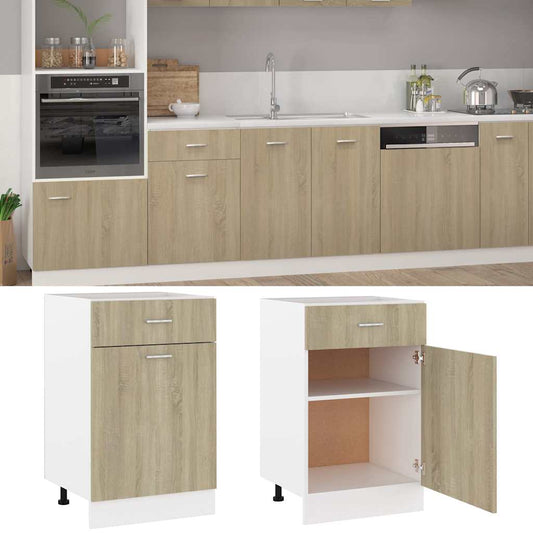 Drawer Bottom Cabinet "Lyon" Sonoma Oak 50x46x81.5 cm