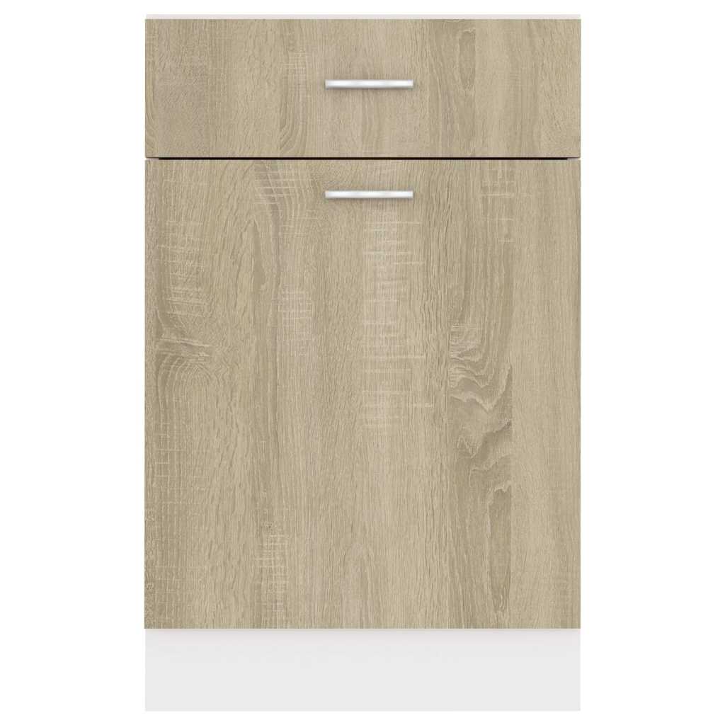 Drawer Bottom Cabinet "Lyon" Sonoma Oak 50x46x81.5 cm