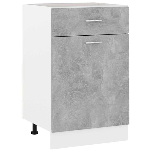 Drawer Bottom Cabinet "Lyon" Concrete Grey 50x46x81.5 cm