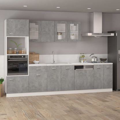 Drawer Bottom Cabinet Lyon Concrete Grey 50x46x81.5 cm Engineered Wood
