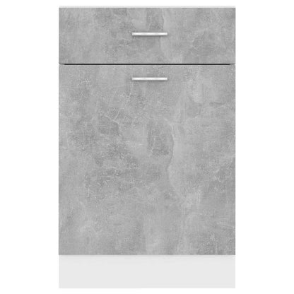 Drawer Bottom Cabinet "Lyon" Concrete Grey 50x46x81.5 cm