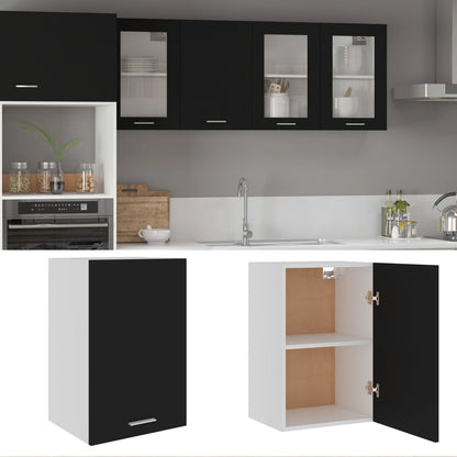 Hanging Cabinet Lyon Black 39.5x31x60 cm Engineered Wood