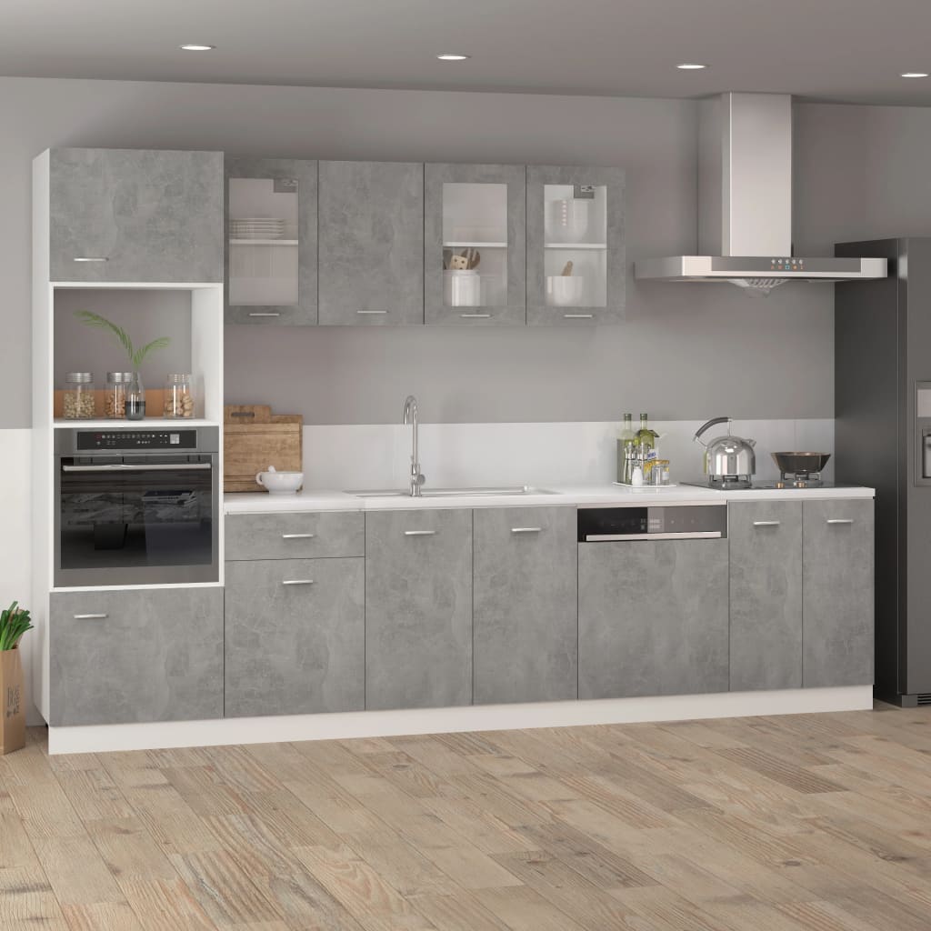 Hanging Cabinet Lyon Concrete Grey 39.5x31x60 cm Engineered Wood