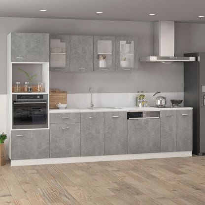 Hanging Cabinet Lyon Concrete Grey 39.5x31x60 cm Engineered Wood