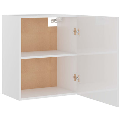Hanging Cabinet Lyon High Gloss White 50x31x60 cm Engineered Wood