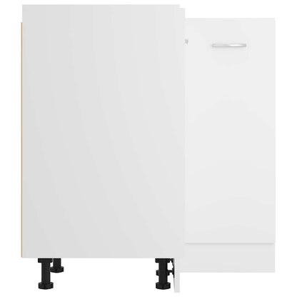 Corner Bottom Cabinet "Lyon" White 75,5x75,5x81,5 cm Engineered Wood