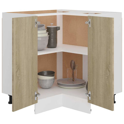 Corner Bottom Cabinet "Lyon" Sonoma Oak 75.5x75.5x81.5 cm