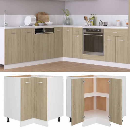 Corner Bottom Cabinet "Lyon" Sonoma Oak 75.5x75.5x81.5 cm