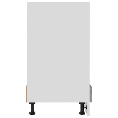 Oven Cabinet Lyon Concrete Grey 60x46x81.5 cm Engineered Wood