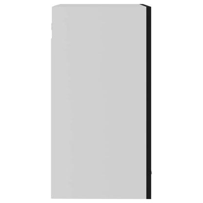 Hanging Glass Cabinet Lyon Black 40x31x60 cm Engineered Wood