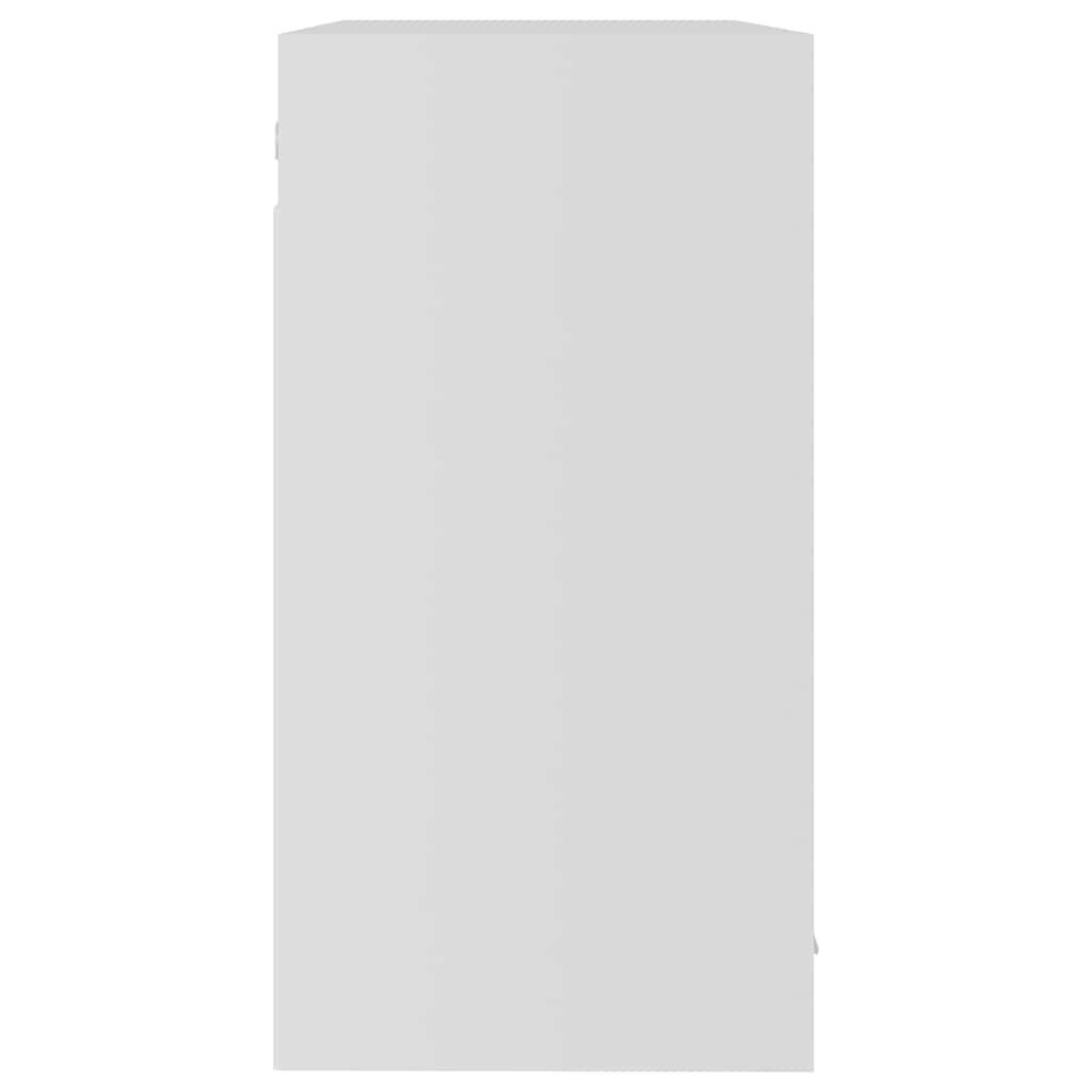 802529 vidaXL Hanging Glass Cabinet "Lyon" White 80x31x60 cm Engineered Wood