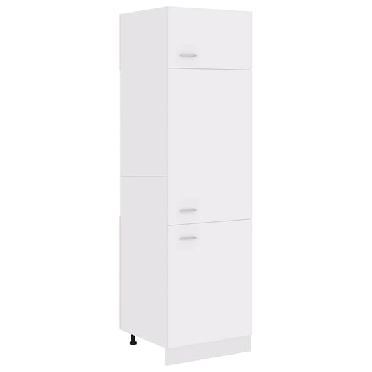 802538 vidaXL Refrigerator Cabinet "Lyon" White 60x57x207 cm Engineered Wood