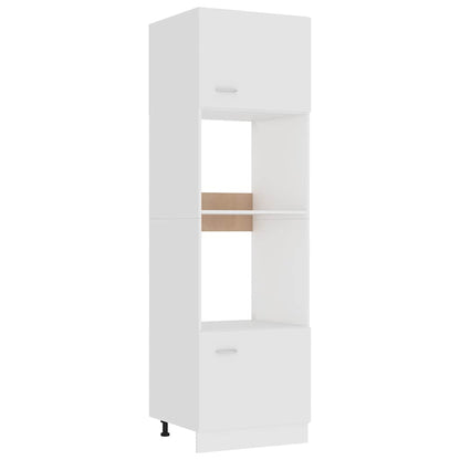 802546 vidaXL Microwave Cabinet "Lyon" White 60x57x207 cm Engineered Wood