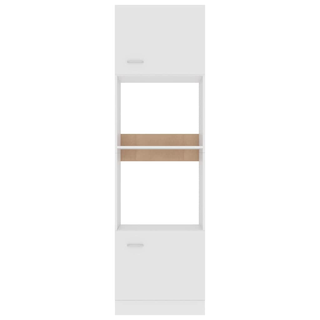 802546 vidaXL Microwave Cabinet "Lyon" White 60x57x207 cm Engineered Wood
