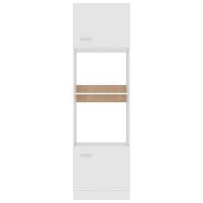 802546 vidaXL Microwave Cabinet "Lyon" White 60x57x207 cm Engineered Wood