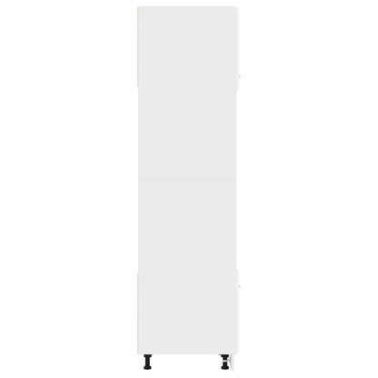 802546 vidaXL Microwave Cabinet "Lyon" White 60x57x207 cm Engineered Wood