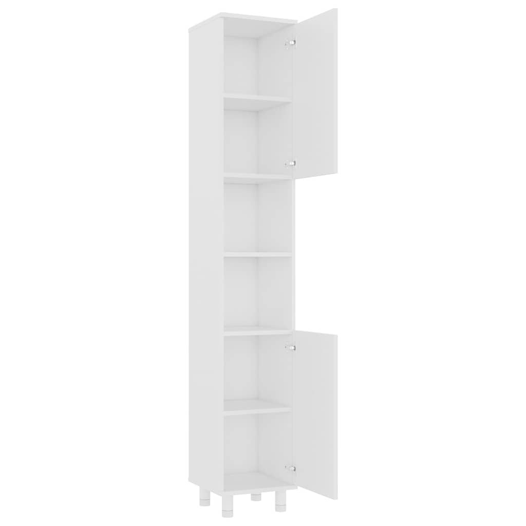 802624 vidaXL Bathroom Cabinet White 30x30x179 cm Engineered Wood