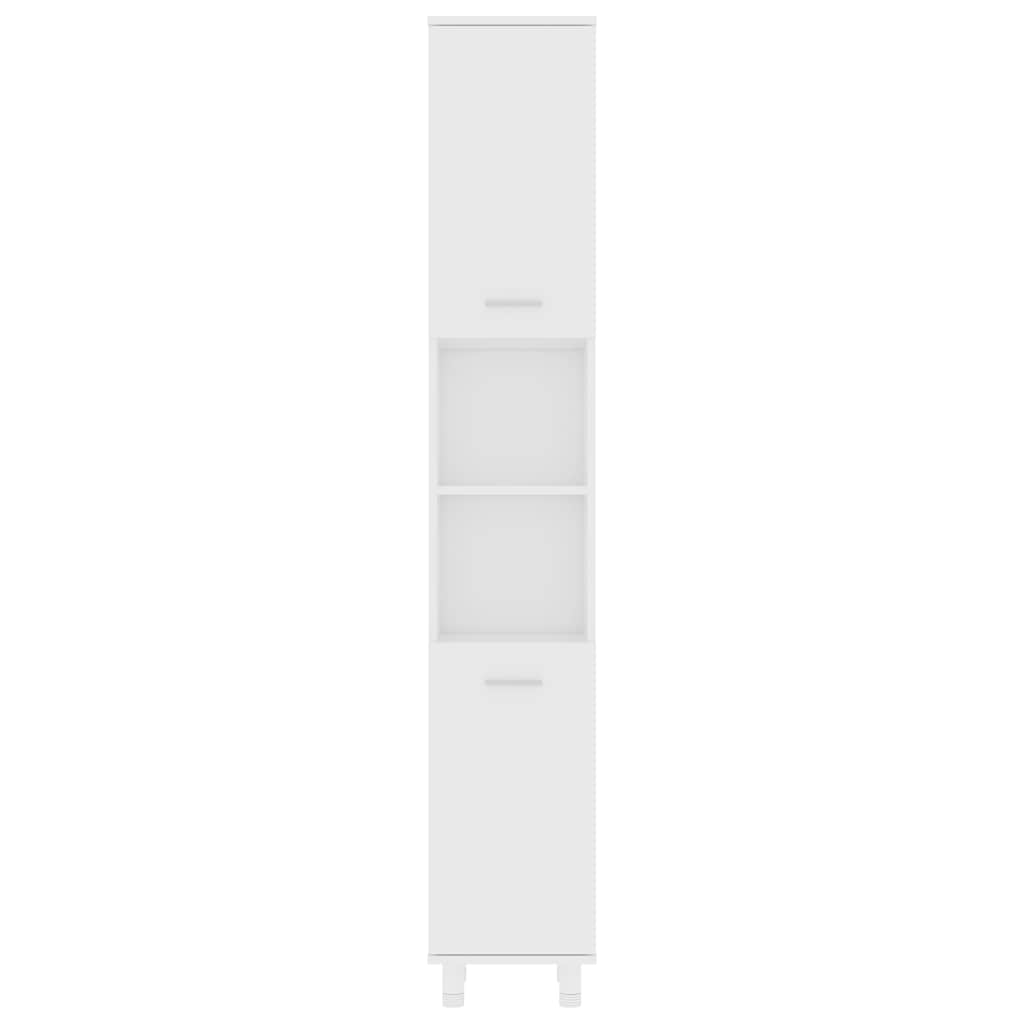 802624 vidaXL Bathroom Cabinet White 30x30x179 cm Engineered Wood