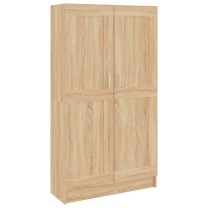 802726 vidaXL Book Cabinet Sonoma Oak 82,5x30,5x150 cm Engineered Wood