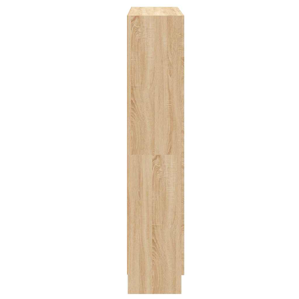 802726 vidaXL Book Cabinet Sonoma Oak 82,5x30,5x150 cm Engineered Wood