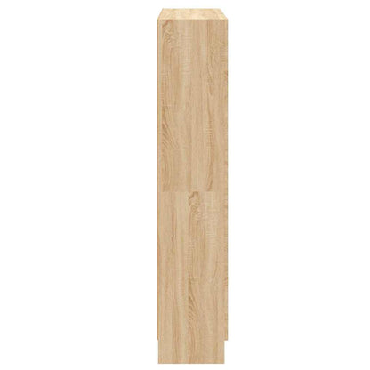 802726 vidaXL Book Cabinet Sonoma Oak 82,5x30,5x150 cm Engineered Wood