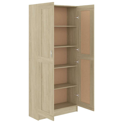 Book Cabinet Sonoma Oak 82.5x30.5x185.5 cm Engineered Wood